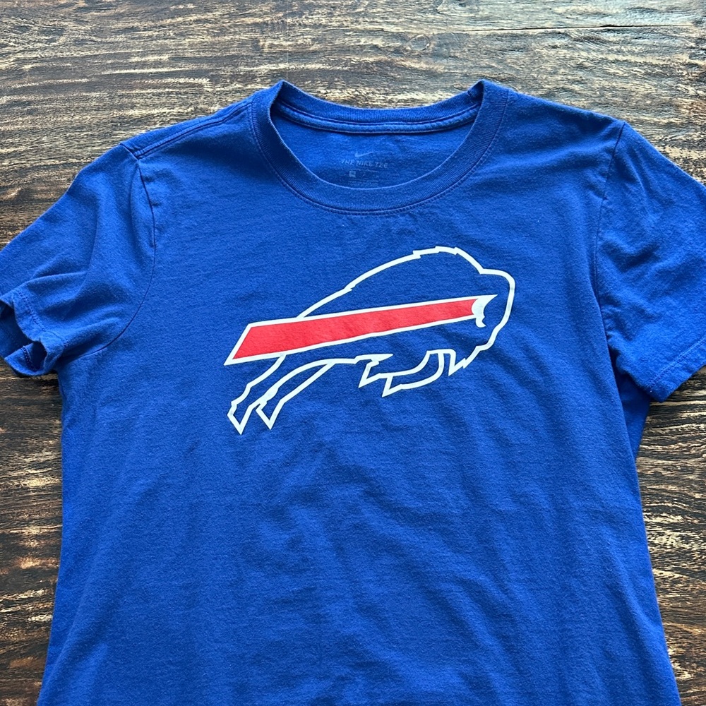 Blue Nike T- shirt with  Buffalo Bills Logo